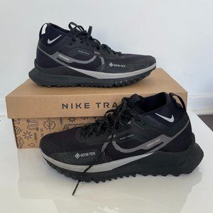 Women's Nike Pegasus Trail 4 GORE-TEX Wolf Grey Black - Size 8